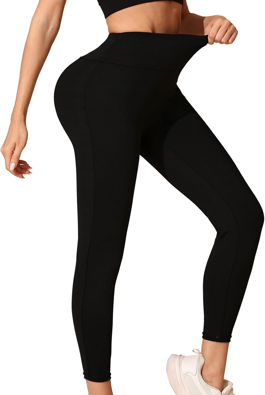 Women's Scrunch Butt Leggings - High Waist Tummy Control Yoga Pants - Seamless Soft Workout Tights for Women