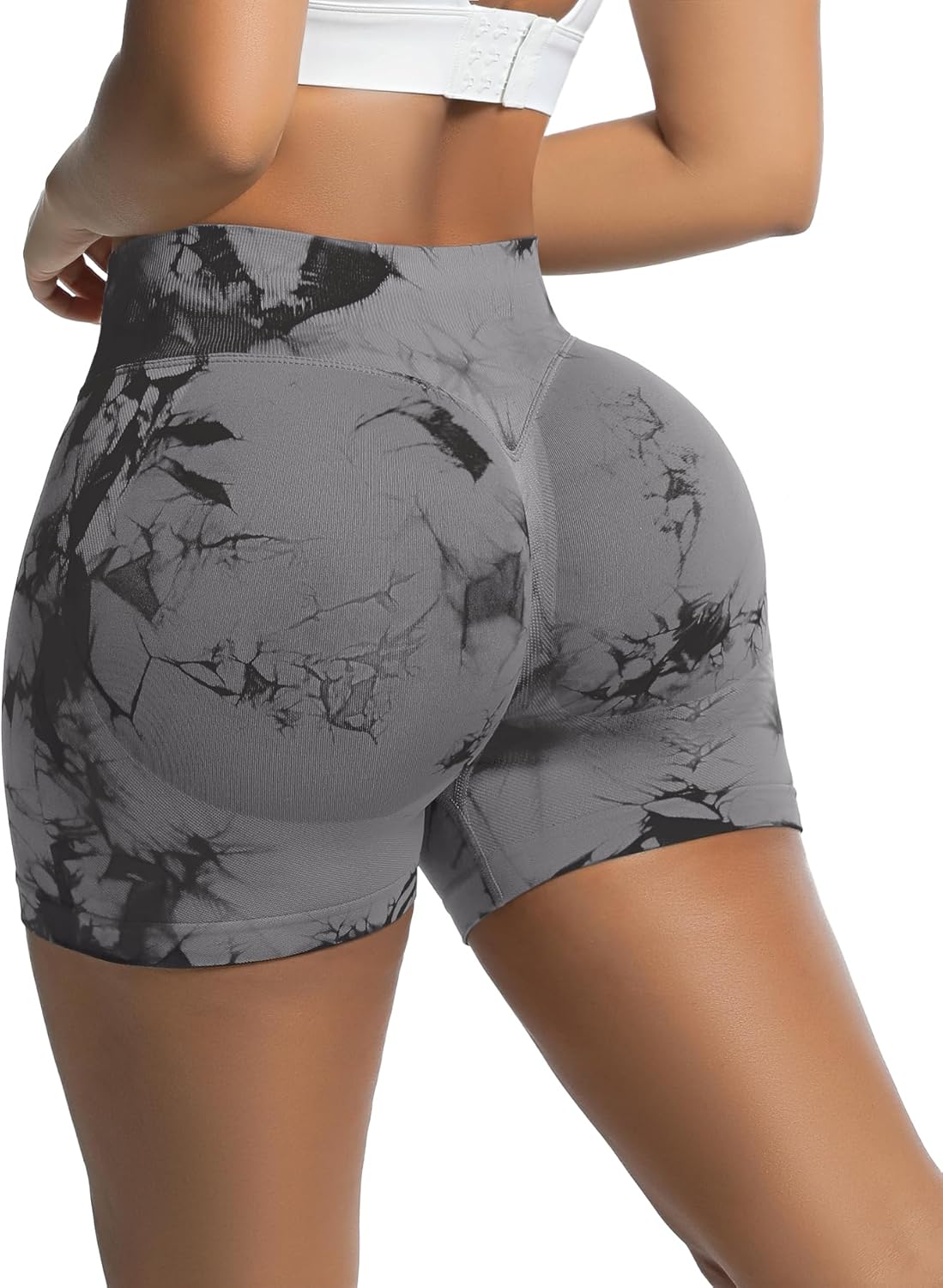 OVESPORT Seamless Workout Shorts for Women Scrunch Butt Lifting Gym Booty Biker Short Pants