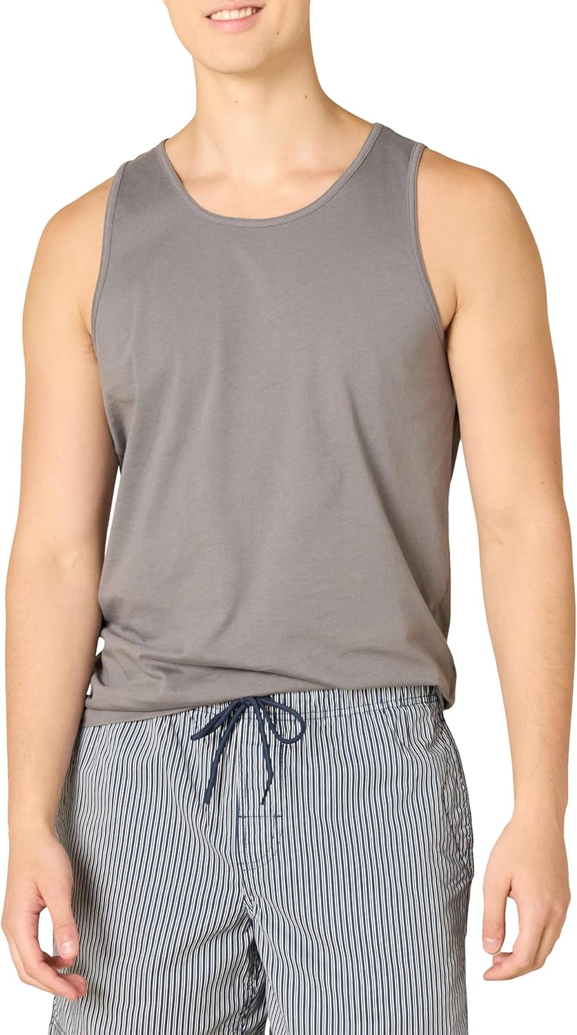 Amazon Essentials Men's Active Quick Dry Tech Stretch Moisture Wicking Lightweight Gym Tank Top