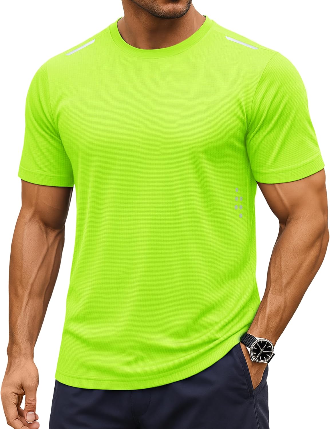 MAGCOMSEN Men's Short Sleeve Workout Shirts Dry Fit Lightweight Athletic T-Shirts Running Gym Summer Sun Shirt
