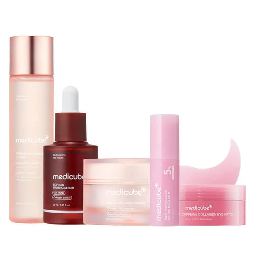 5-Step Anti-Aging Korean Skincare Set|PDRN + Collagen Routine for Smoother, Firmer Looking Skin