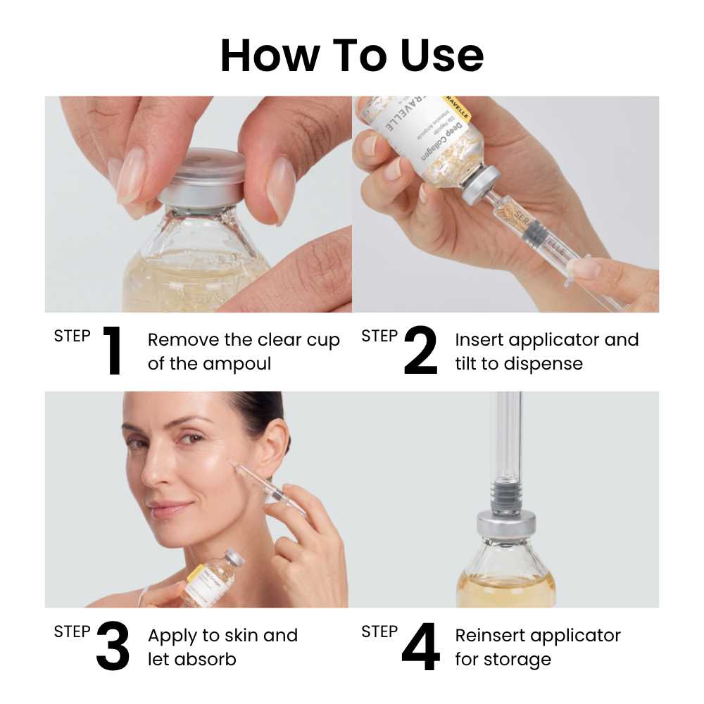 Collagen Peptide Ampoule for Firming & Wrinkle Repair (Korean Skincare)