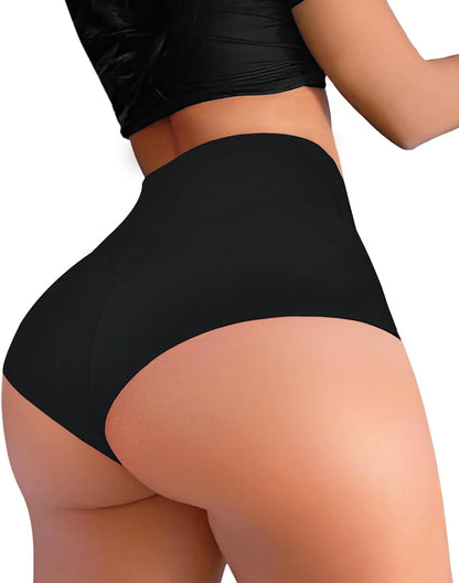 Women's High Waisted Workout Shorts - Butt Lifting Scrunch Booty Shorts with Cut Out Design for Yoga, Gym & Running