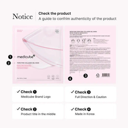 PDRN Pink Collagen Gel Mask 4 Sheets Salmon DNA Color Changing Pink Glow Collagen Facial Mask Korean Skincare