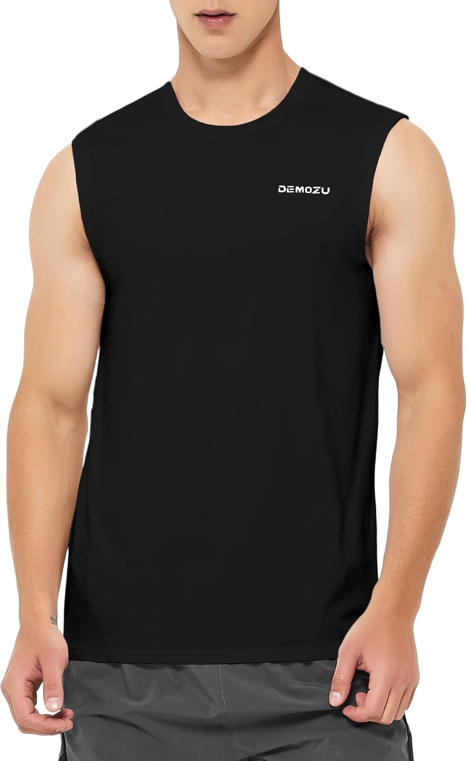 DEMOZU Men’s Quick Dry Sleeveless Workout Swim Shirt Moisture Wicking Athletic Tank Top Big & Tall