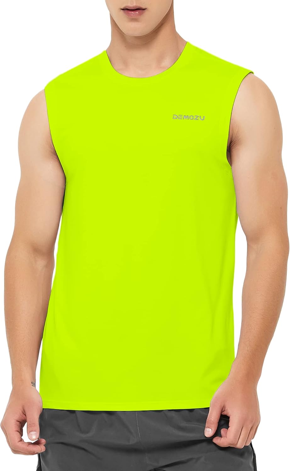 DEMOZU Men’s Quick Dry Sleeveless Workout Swim Shirt Moisture Wicking Athletic Tank Top Big & Tall