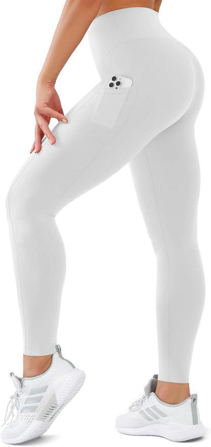 SUNCLOVE High Waisted Leggings for Women Tummy Control Buttery Soft Yoga Pants Womens Gym Workout Running Leggings