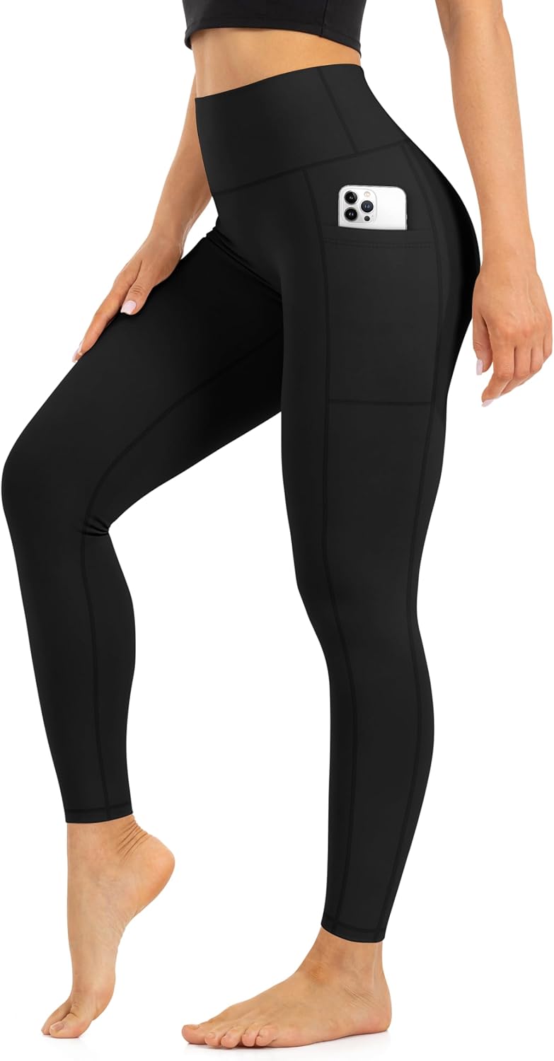 Blisset High Waist Leggings for Women - Opaque, Soft Tummy Control Athletic Pants for Yoga, Running, Workout and Gym