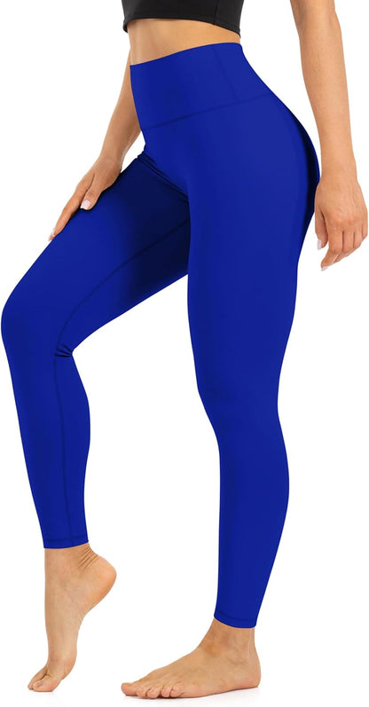 Blisset High Waist Leggings for Women - Opaque, Soft Tummy Control Athletic Pants for Yoga, Running, Workout and Gym