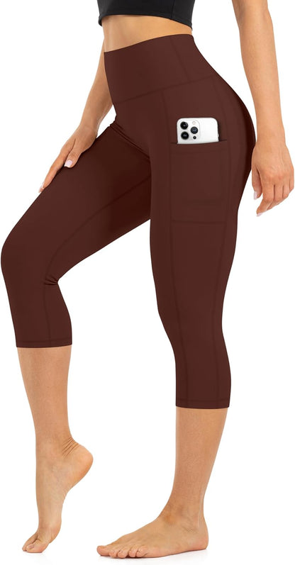 Blisset High Waist Leggings for Women - Opaque, Soft Tummy Control Athletic Pants for Yoga, Running, Workout and Gym