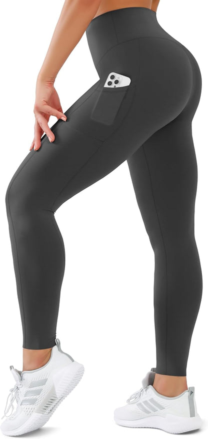 SUNCLOVE High Waisted Leggings for Women Tummy Control Buttery Soft Yoga Pants Womens Gym Workout Running Leggings