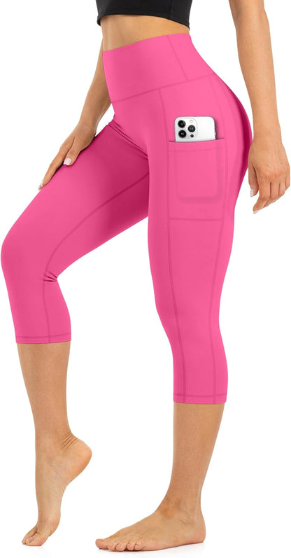 Blisset High Waist Leggings for Women - Opaque, Soft Tummy Control Athletic Pants for Yoga, Running, Workout and Gym