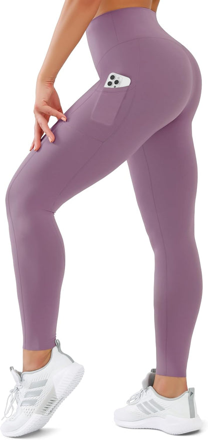 SUNCLOVE High Waisted Leggings for Women Tummy Control Buttery Soft Yoga Pants Womens Gym Workout Running Leggings
