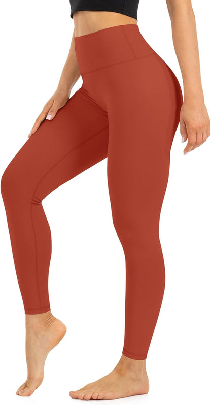 Blisset High Waist Leggings for Women - Opaque, Soft Tummy Control Athletic Pants for Yoga, Running, Workout and Gym