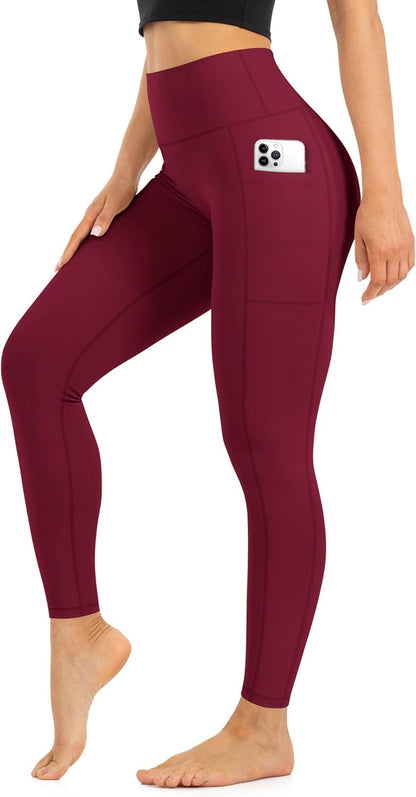 Blisset High Waist Leggings for Women - Opaque, Soft Tummy Control Athletic Pants for Yoga, Running, Workout and Gym
