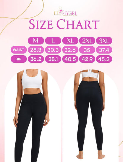 High Waisted Butt Lifting Leggings for Women–Tummy Control Seamless Workout Tights, Activewear Yoga Pants