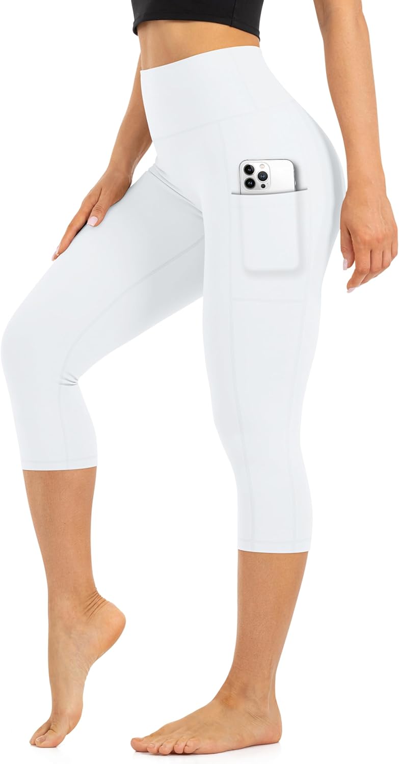 Blisset High Waist Leggings for Women - Opaque, Soft Tummy Control Athletic Pants for Yoga, Running, Workout and Gym