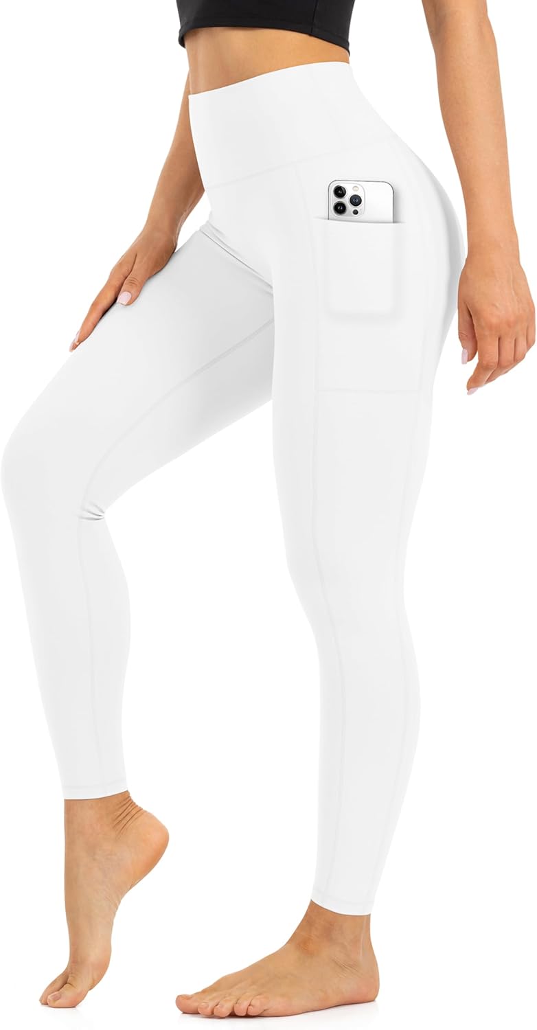 Blisset High Waist Leggings for Women - Opaque, Soft Tummy Control Athletic Pants for Yoga, Running, Workout and Gym