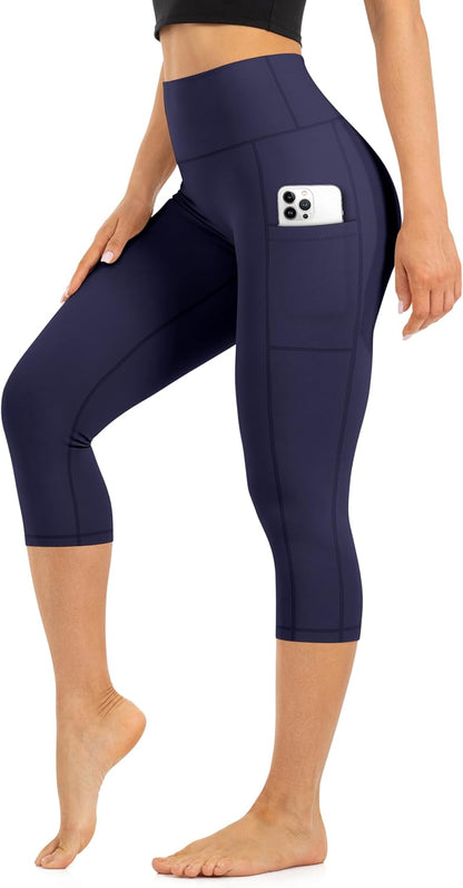 Blisset High Waist Leggings for Women - Opaque, Soft Tummy Control Athletic Pants for Yoga, Running, Workout and Gym