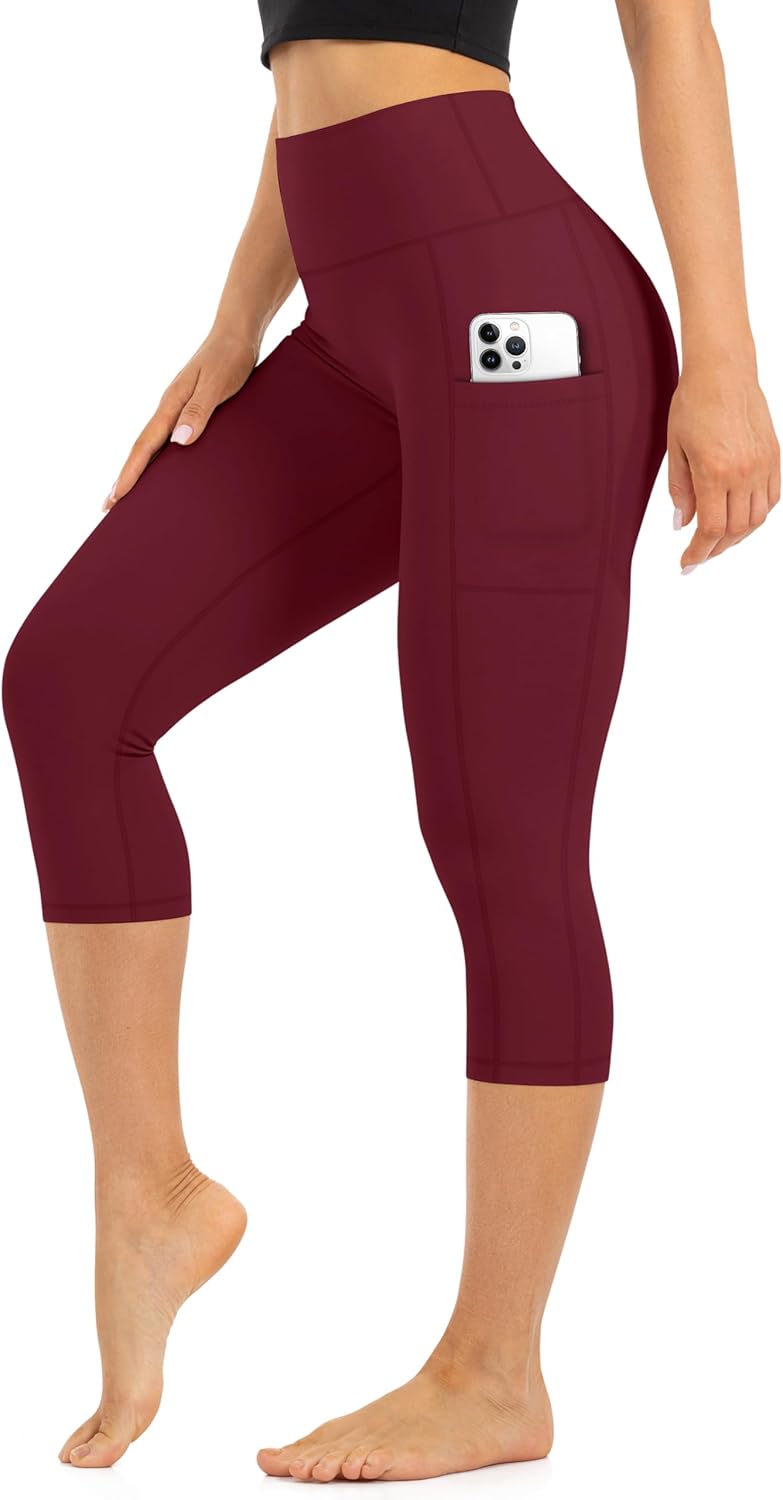 Blisset High Waist Leggings for Women - Opaque, Soft Tummy Control Athletic Pants for Yoga, Running, Workout and Gym