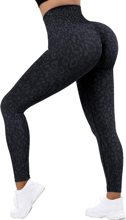 OMKAGI Scrunch Butt Workout Leggings for Women High Waisted Tummy Control Yoga Gym Pants