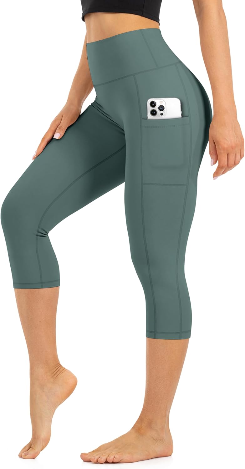 Blisset High Waist Leggings for Women - Opaque, Soft Tummy Control Athletic Pants for Yoga, Running, Workout and Gym