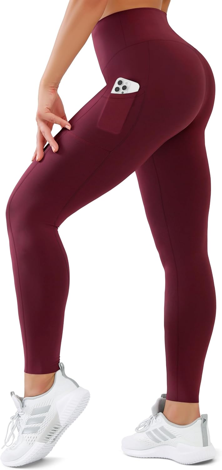 SUNCLOVE High Waisted Leggings for Women Tummy Control Buttery Soft Yoga Pants Womens Gym Workout Running Leggings