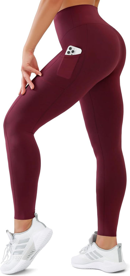 SUNCLOVE High Waisted Leggings for Women Tummy Control Buttery Soft Yoga Pants Womens Gym Workout Running Leggings