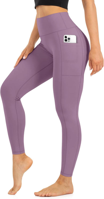 Blisset High Waist Leggings for Women - Opaque, Soft Tummy Control Athletic Pants for Yoga, Running, Workout and Gym