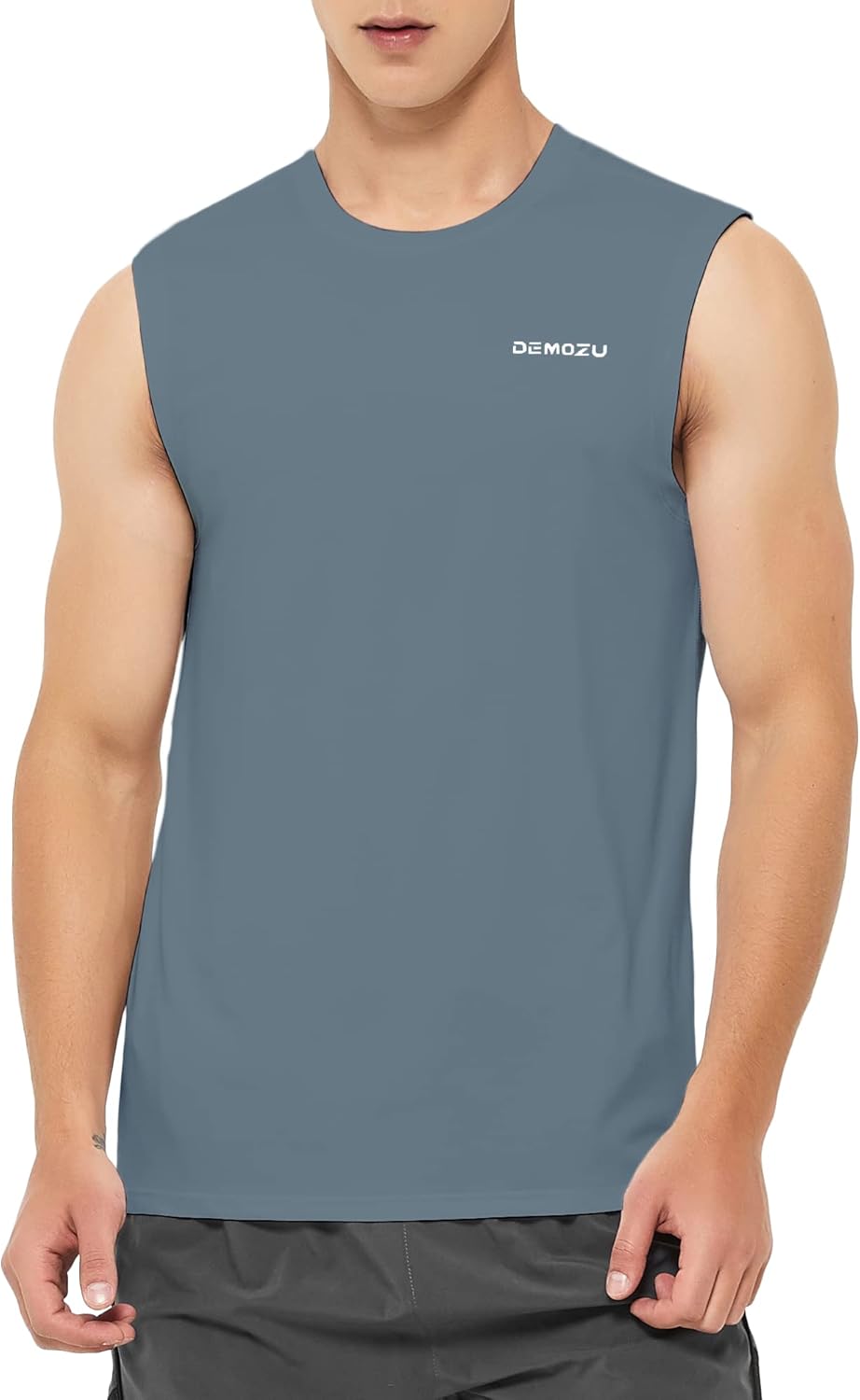 DEMOZU Men’s Quick Dry Sleeveless Workout Swim Shirt Moisture Wicking Athletic Tank Top Big & Tall