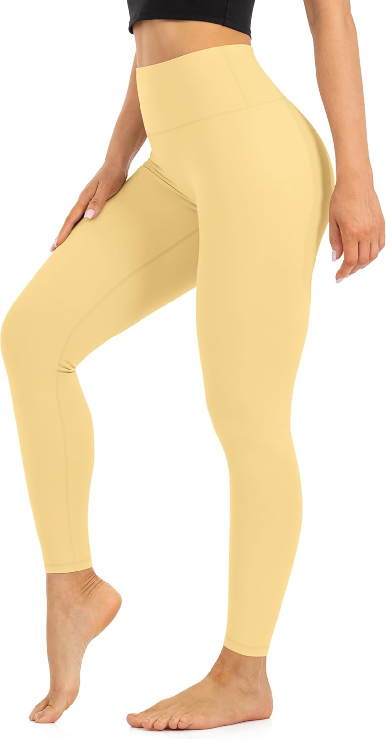 Blisset High Waist Leggings for Women - Opaque, Soft Tummy Control Athletic Pants for Yoga, Running, Workout and Gym