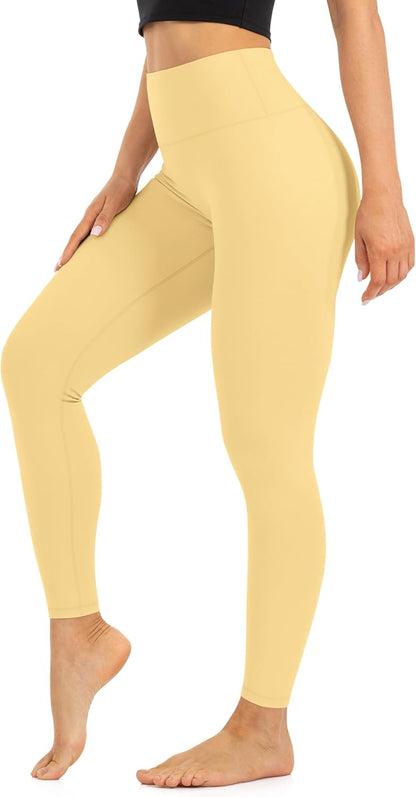Blisset High Waist Leggings for Women - Opaque, Soft Tummy Control Athletic Pants for Yoga, Running, Workout and Gym