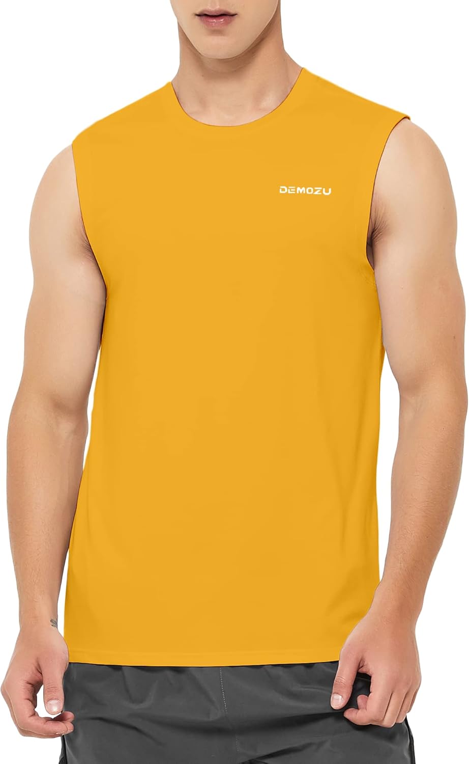 DEMOZU Men’s Quick Dry Sleeveless Workout Swim Shirt Moisture Wicking Athletic Tank Top Big & Tall