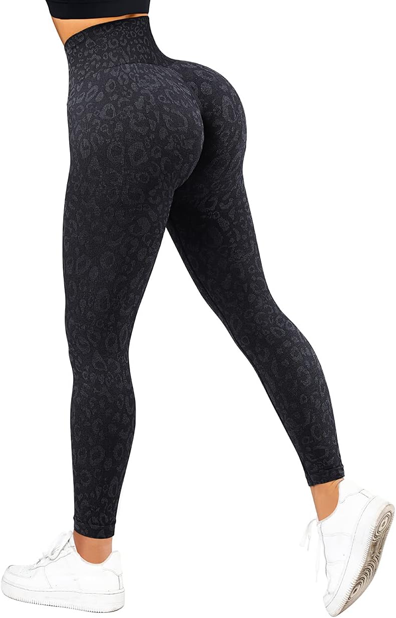SUUKSESS Women Scrunch Butt Lifting Seamless Leggings Booty High Waisted Workout Yoga Pants