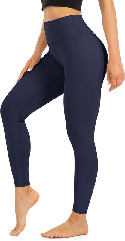 Blisset High Waist Leggings for Women - Opaque, Soft Tummy Control Athletic Pants for Yoga, Running, Workout and Gym