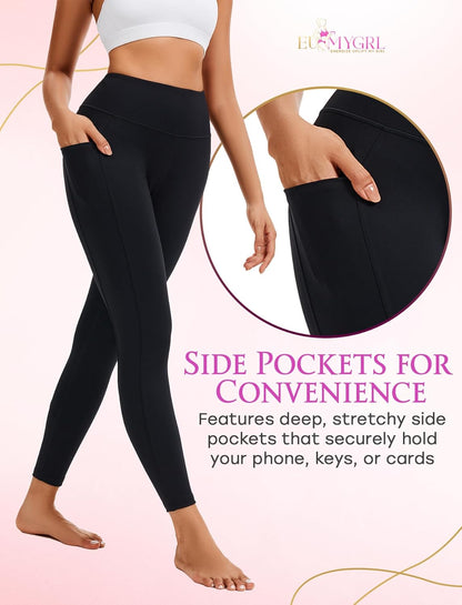 High Waisted Butt Lifting Leggings for Women–Tummy Control Seamless Workout Tights, Activewear Yoga Pants