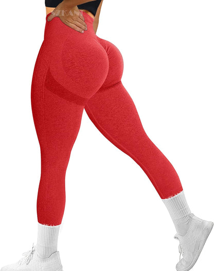 SZKANI Workout Leggings for Women Scrunch Butt Lifting Leggings Booty High Waist Yoga Pants Seamless Gym Tights