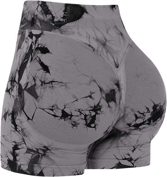 OVESPORT Seamless Workout Shorts for Women Scrunch Butt Lifting Gym Booty Biker Short Pants