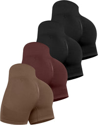 4 Packs (Black, Black, Cassis, Brown)