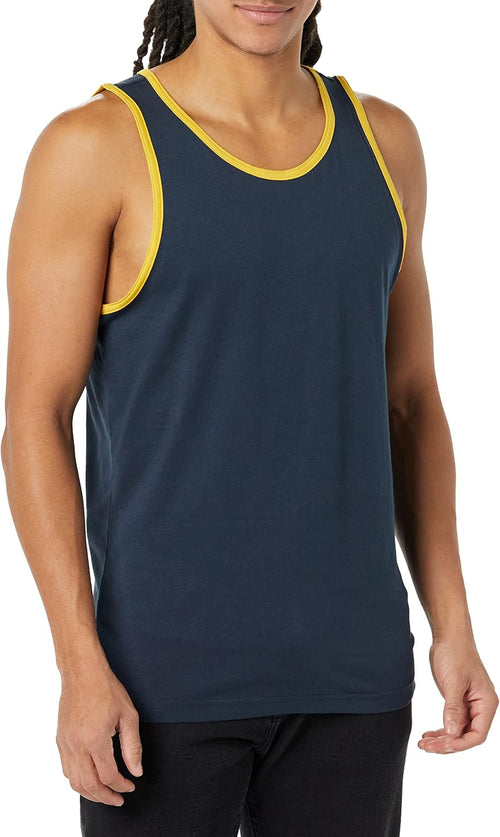 Amazon Essentials Men's Active Quick Dry Tech Stretch Moisture Wicking Lightweight Gym Tank Top
