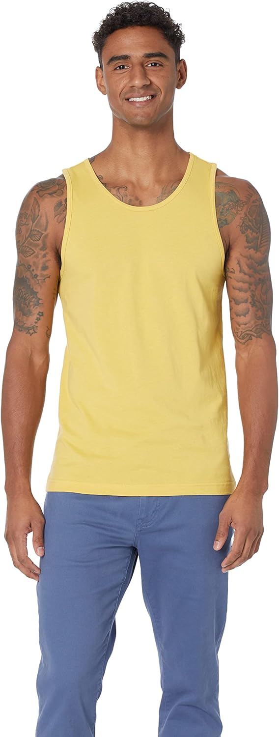Amazon Essentials Men's Active Quick Dry Tech Stretch Moisture Wicking Lightweight Gym Tank Top