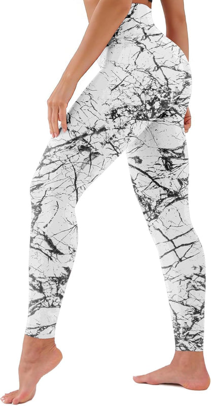 High Waisted Leggings for Women Buttery Soft Tummy Control Capri Yoga Pants for Workout Athletic Plus Size