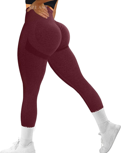 SZKANI Workout Leggings for Women Scrunch Butt Lifting Leggings Booty High Waist Yoga Pants Seamless Gym Tights