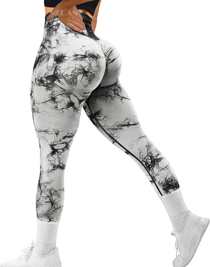 SZKANI Workout Leggings for Women Scrunch Butt Lifting Leggings Booty High Waist Yoga Pants Seamless Gym Tights