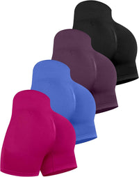 4 Packs (Black, Royal Blue, Purple, Pink)