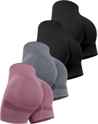 4 Packs (Black, Black, Dark Gray, Burgundy)