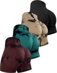 4 Packs (Black, Tie-dye Khaki/Dark Green/Cassis )