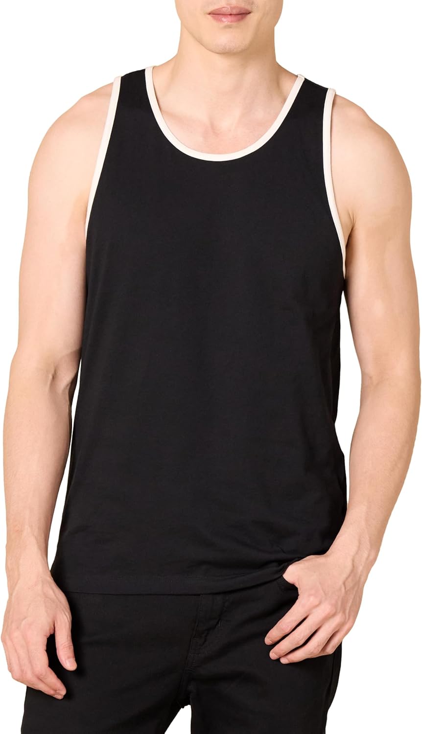 Amazon Essentials Men's Active Quick Dry Tech Stretch Moisture Wicking Lightweight Gym Tank Top