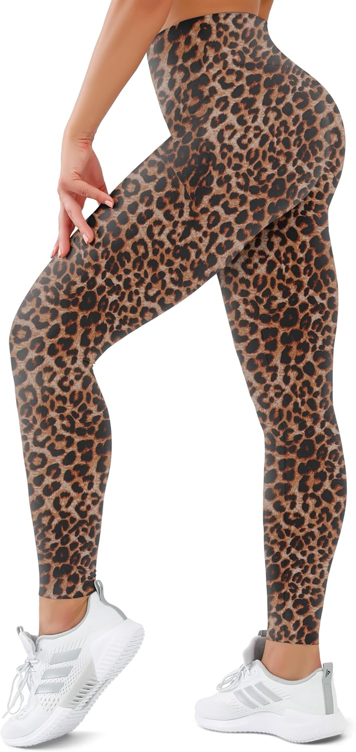 SUNCLOVE High Waisted Leggings for Women Tummy Control Buttery Soft Yoga Pants Womens Gym Workout Running Leggings