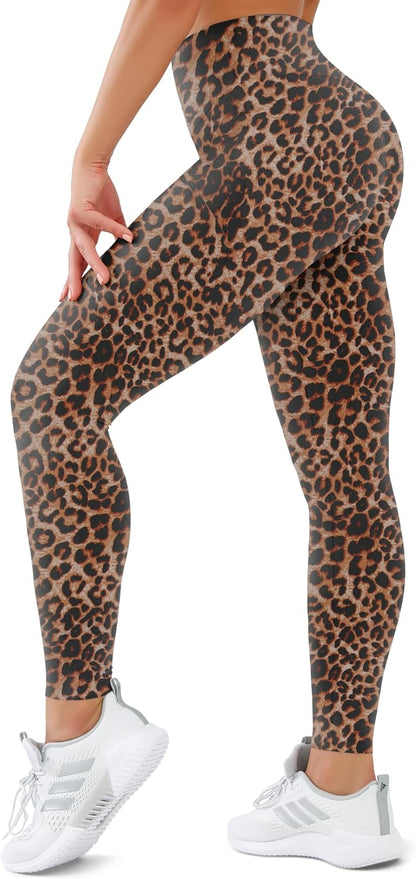 SUNCLOVE High Waisted Leggings for Women Tummy Control Buttery Soft Yoga Pants Womens Gym Workout Running Leggings